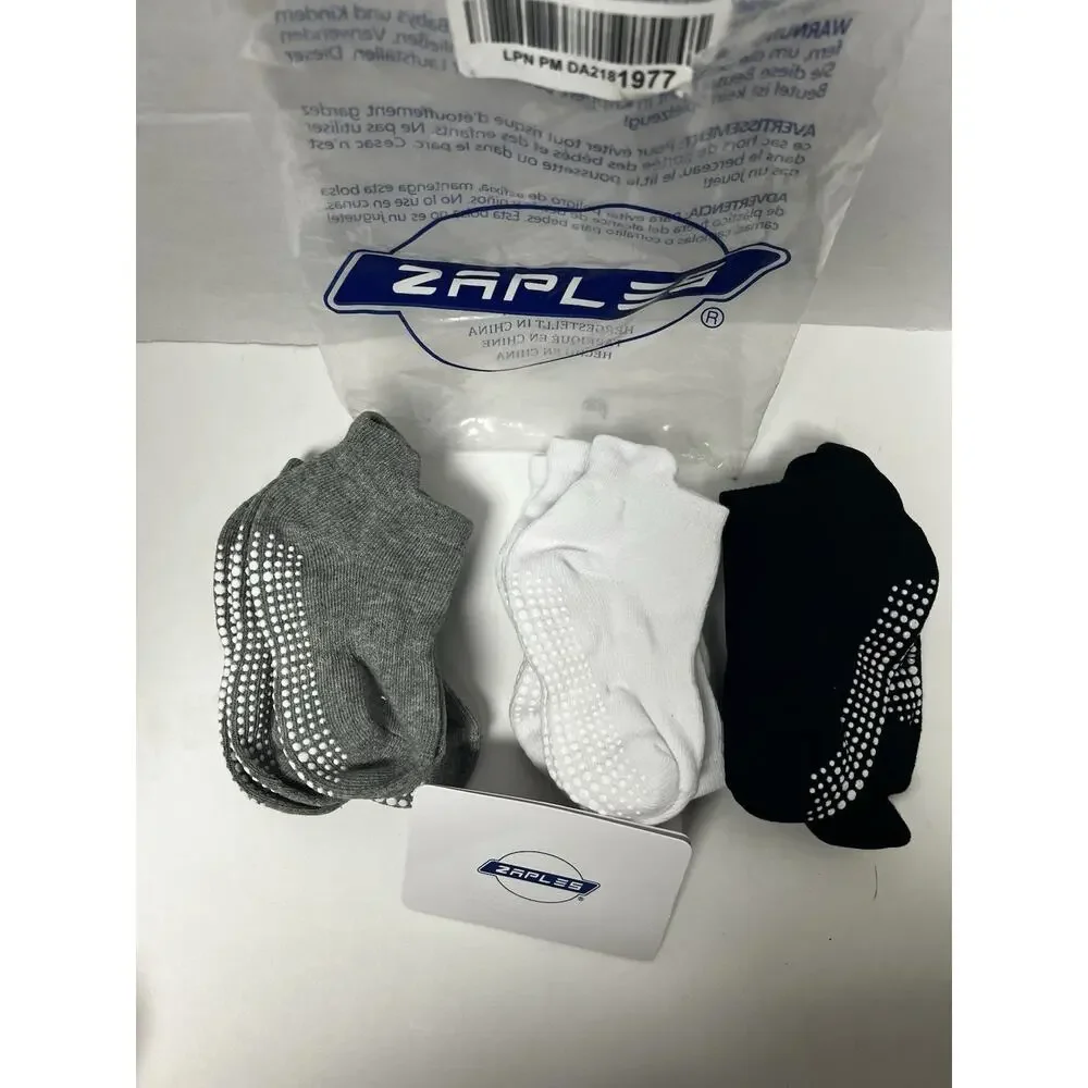 Zaples Non-Slip Grip Ankle Socks for Toddlers 12-36 Months